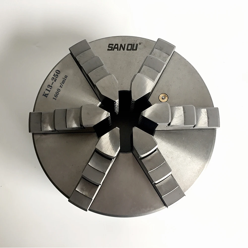 250mm Lathe Chuck K13250 Sanou Brand 6 Jaw Selfcentering Lathe Chuck
