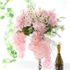 Shininglife Brand wholesale wedding flower silk hydrangea flower decoration wedding