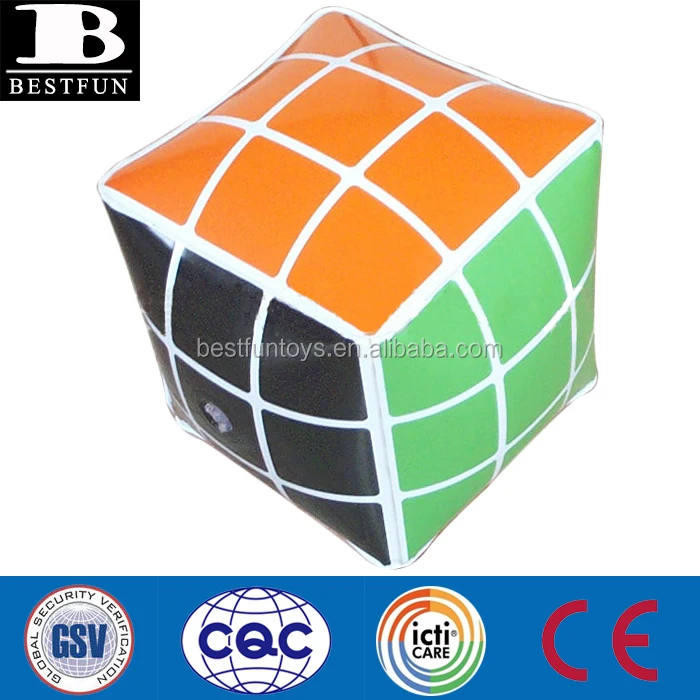 Custom Thickened Pvc Inflatable Cube Inflatable Promotional Puzzle Cube ...