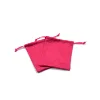 Unique Custom Size Microfiber Fabric Jewellery Pouch Bag with two side drawstring
