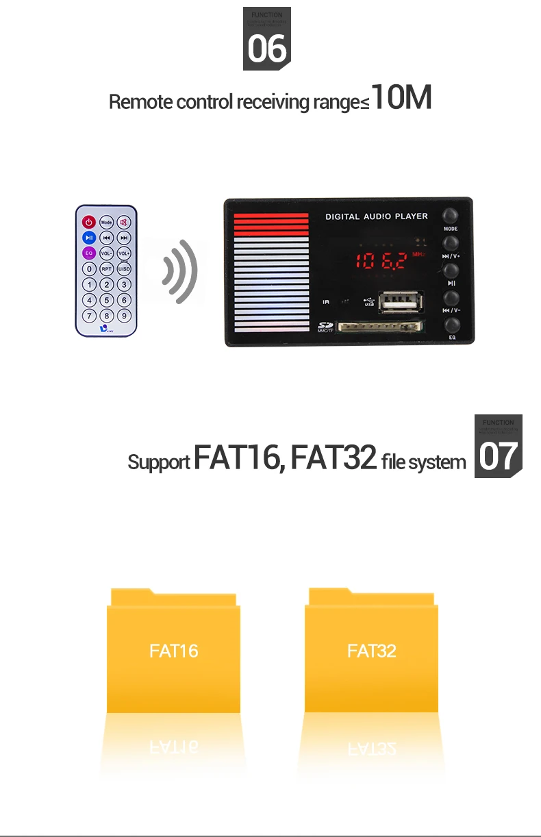 Vire Fm Usb Mp3 Player Module With Remote Control Buy Mp3 Player