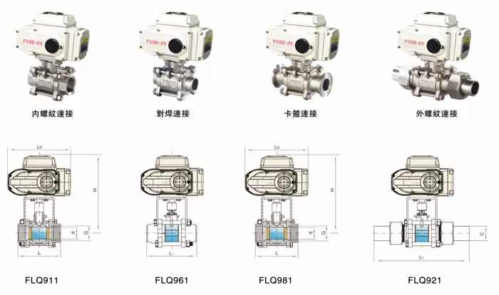 Steel Plumbing Materials Electric Ball Valve Dn15 Electrical On/Off Motorized 12V Electric Ball Valve