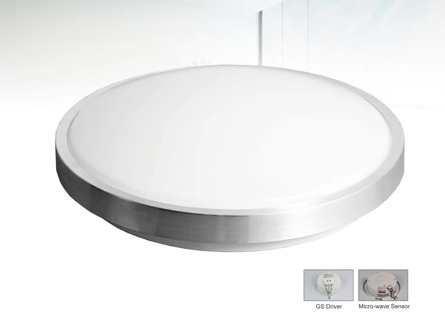 New Design Metal Flat Led Ceiling Light Surface Mounted Led Ceiling Light With Microwave Sensor Function
