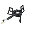 Portable gas heating cast iron for outdoor bbq grill