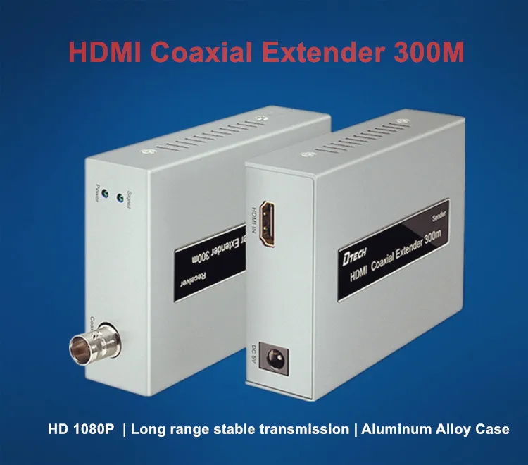 Dtech one to one and one to many HDMI 1080P 60HZ Coaxial 300m Extender