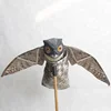 Natural Scarecrow Fake Owl Pest Deterrent with Moving Wings Scare Birds Rodents Pests Away