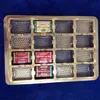 gold chocolate plastic packaging tray with screw thread
