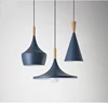 hot sale hotel indoor living room art deco wooden n ordic modern ceiling drum pendant light