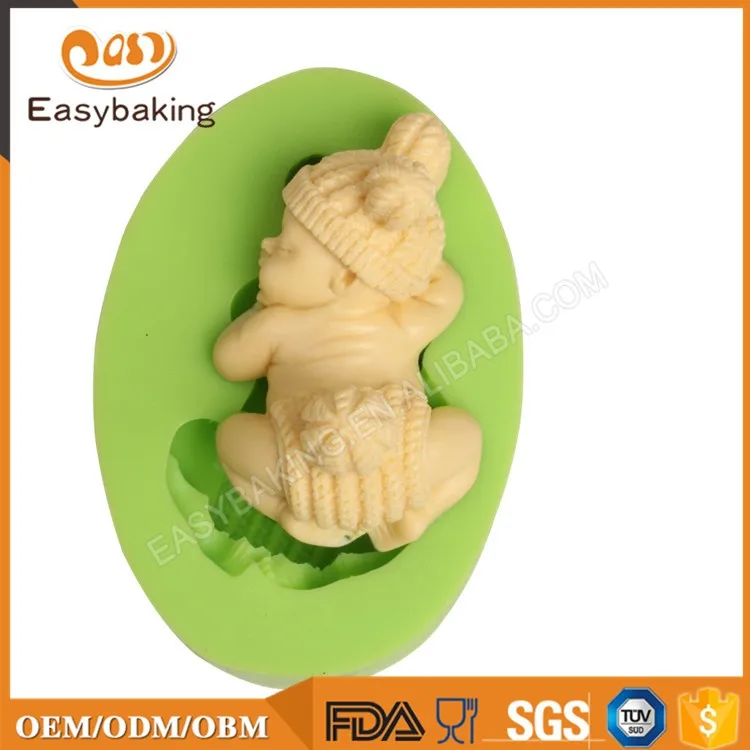 ES-1013 Lovely Baby Silicone Fondant Mold For Cake Decorating