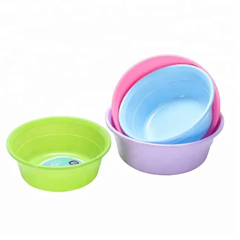 round plastic wash basin