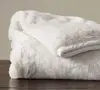 Super Soft Faux Fur Throw with Double Plush Blanket FAUX-FUR THROW