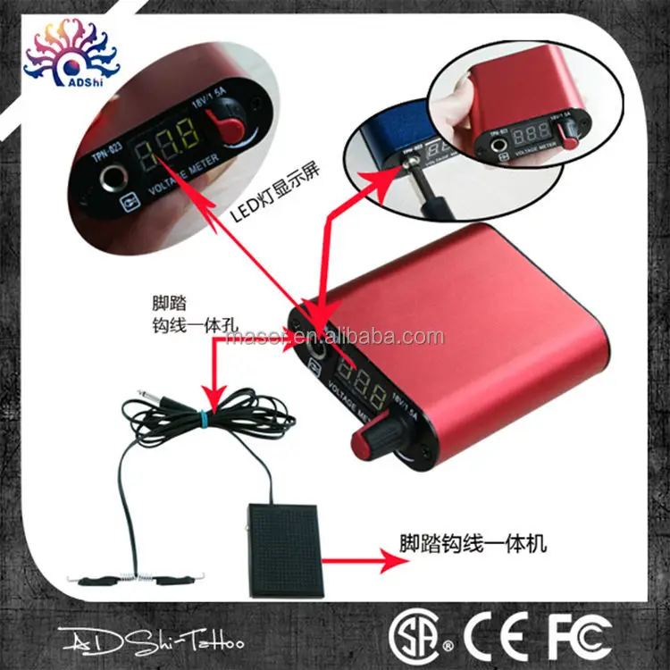 Tattoo Power Supply Professional Digital Lcd Display Mini Tattoo