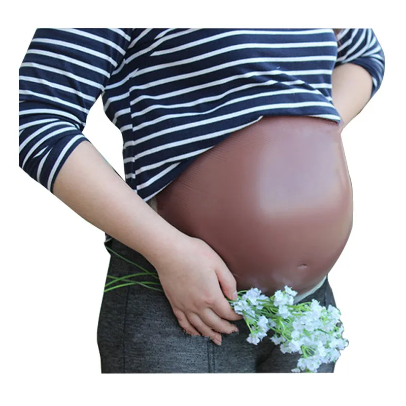 Vientre falso de silicona para mujer embarazada, accesorios de embarazo,  foto de simulación, estudio