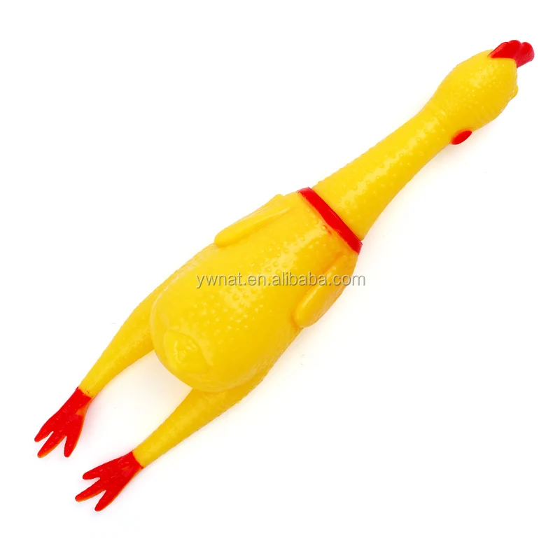 funny Dog Toys Rooster Crows Attract Puppy Dog and Cat Pet Squeak Toys Screaming Rubber Chicken