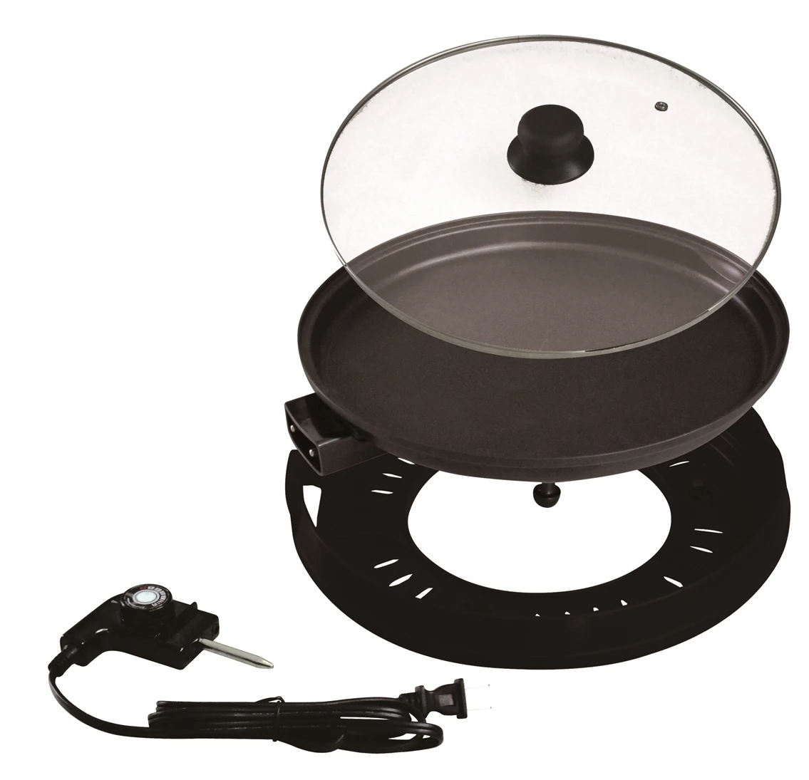 Round Electric Fry Baking Pan With Glass Lid Buy Baking Pan,Electric