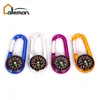 Single Sided Metal Carabiner Compass, Promotion Gift Mini Compass Carabiner/Snap Hook Compass Customization Accepted