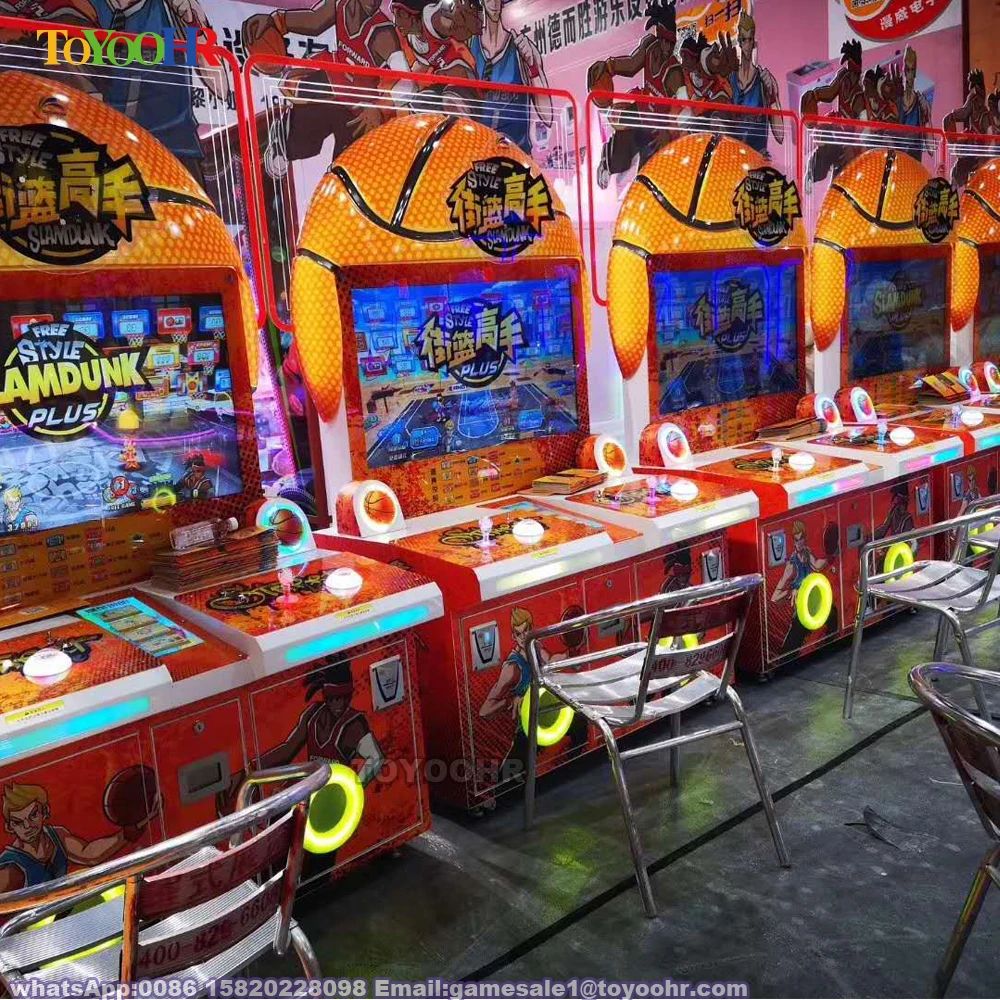 Coin Operated Indoor Amusement Kiddie Redemption Basketball Shooting Video Game Machine