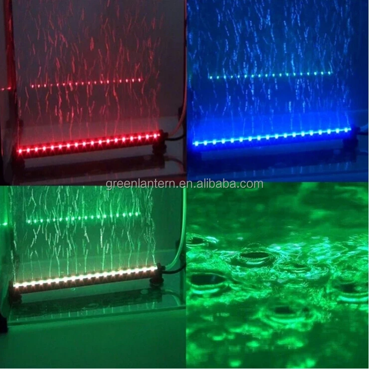 Nuevo diseño rgb colorida burbuja de aire acuario led light ... Cortinas Coloridas diseño