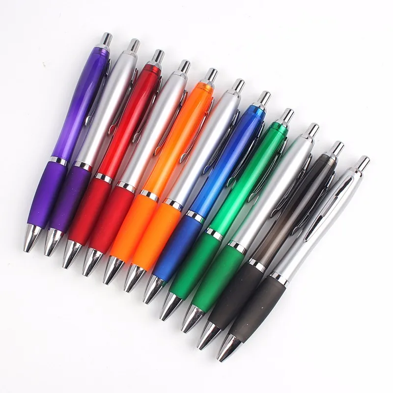 Hot sell new products promotional pen plastic ball point pen with custom logo printed