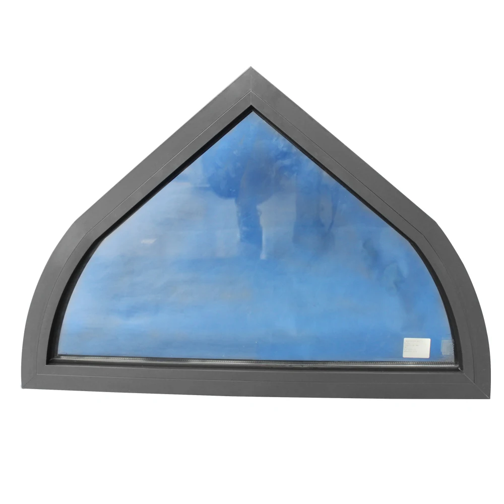 aluminium profile fixed glass round window price, double glazed small/large size fixed windows