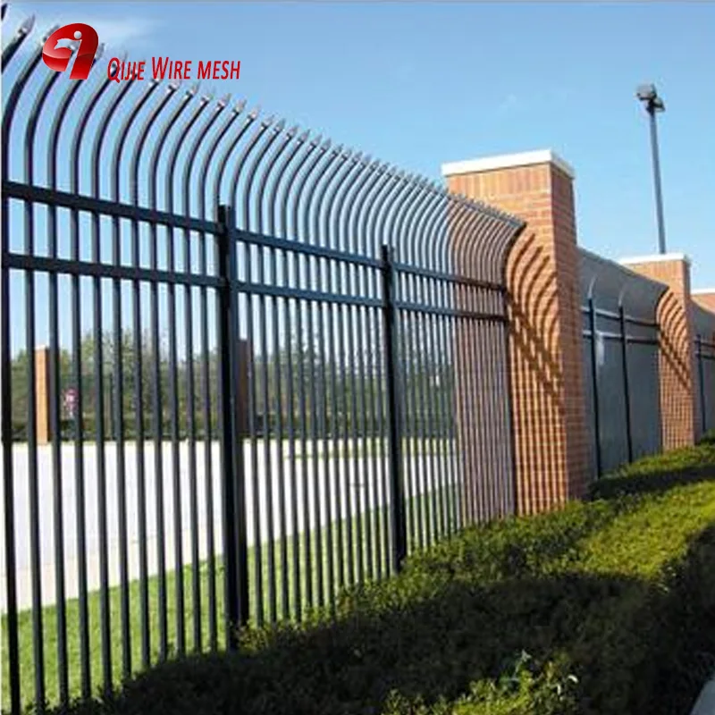 Black fencing Residential/Commercial Galvanized Steel with Zinc Electroplate 