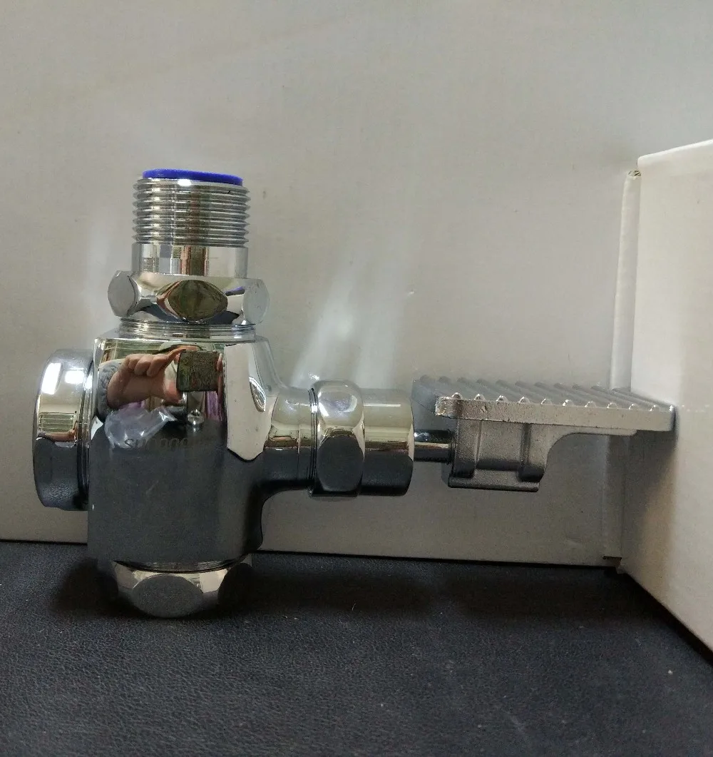 出口制造商时间延迟水引水液压脚控制尿壶冲洗阀