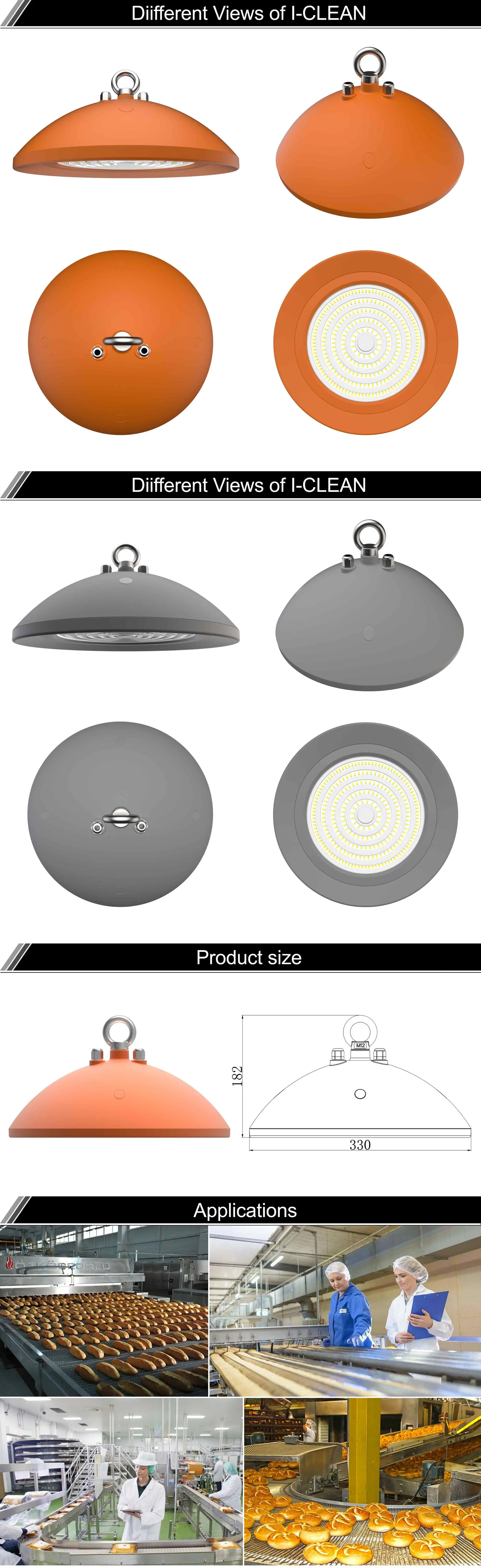 2018 popular greenhouse full spectrum waterproof ip69 ufo high bay 22500lm 150w plant led grow light