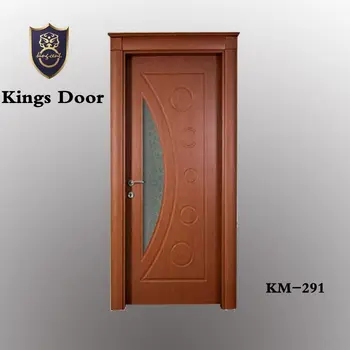 Modern Glass Mdf Pvc Interior Wood Door Design With Upper