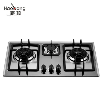 Built In Tempered Glass 3 Burner Gas Cooktop View Gas Cooktop