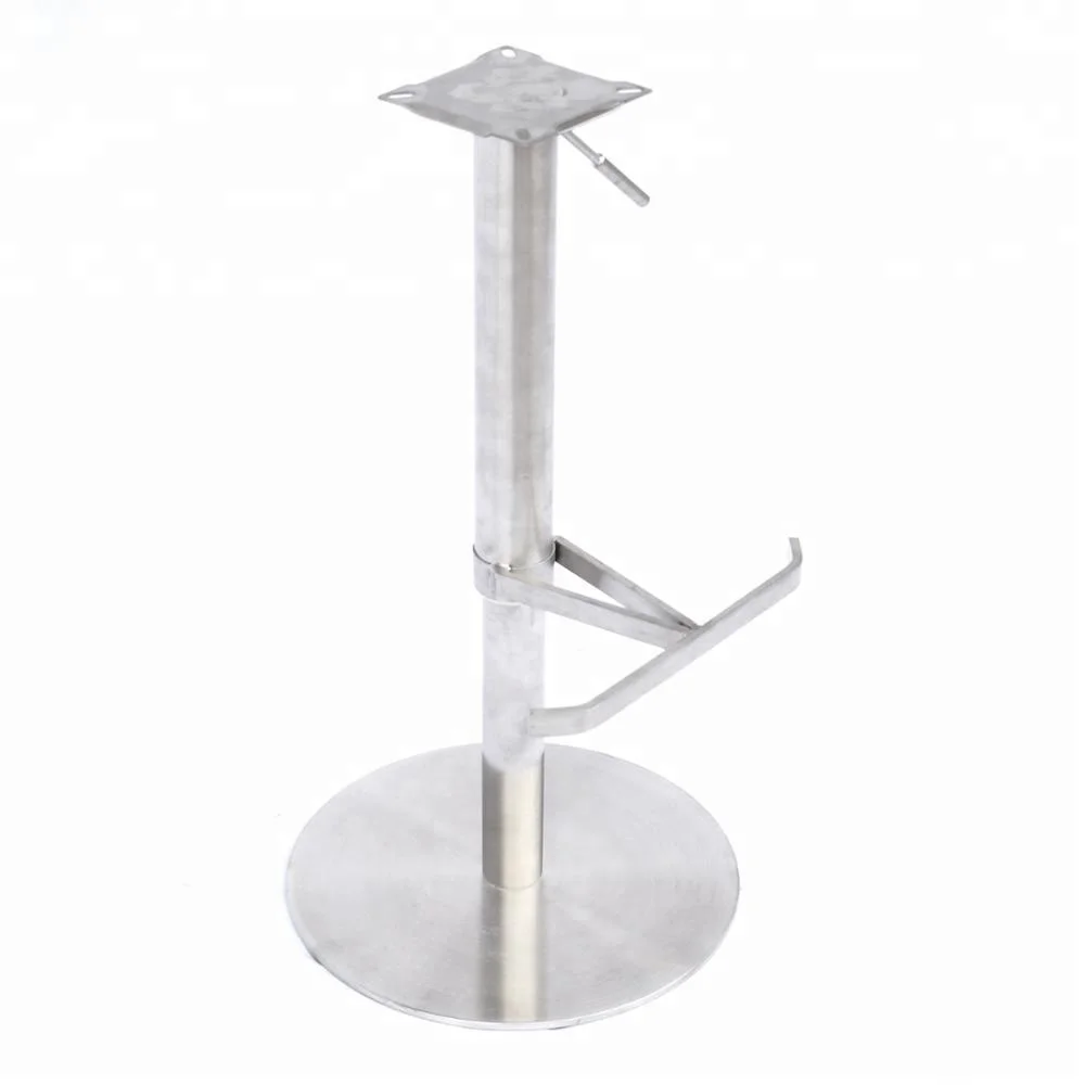Stainless Steel Bar Stool Replacement Part Adjustable Height Metal