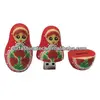 Russian doll USB flash drives disk PVC russian matreshka doll USB disk, promotional gift cheap usb flash drive