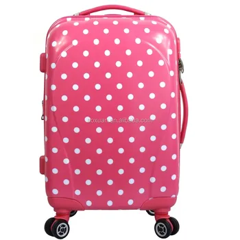 pink suitcase trolley