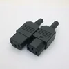 UL IEC C14 3 pin AC male plug to UL IEC C13 female plug