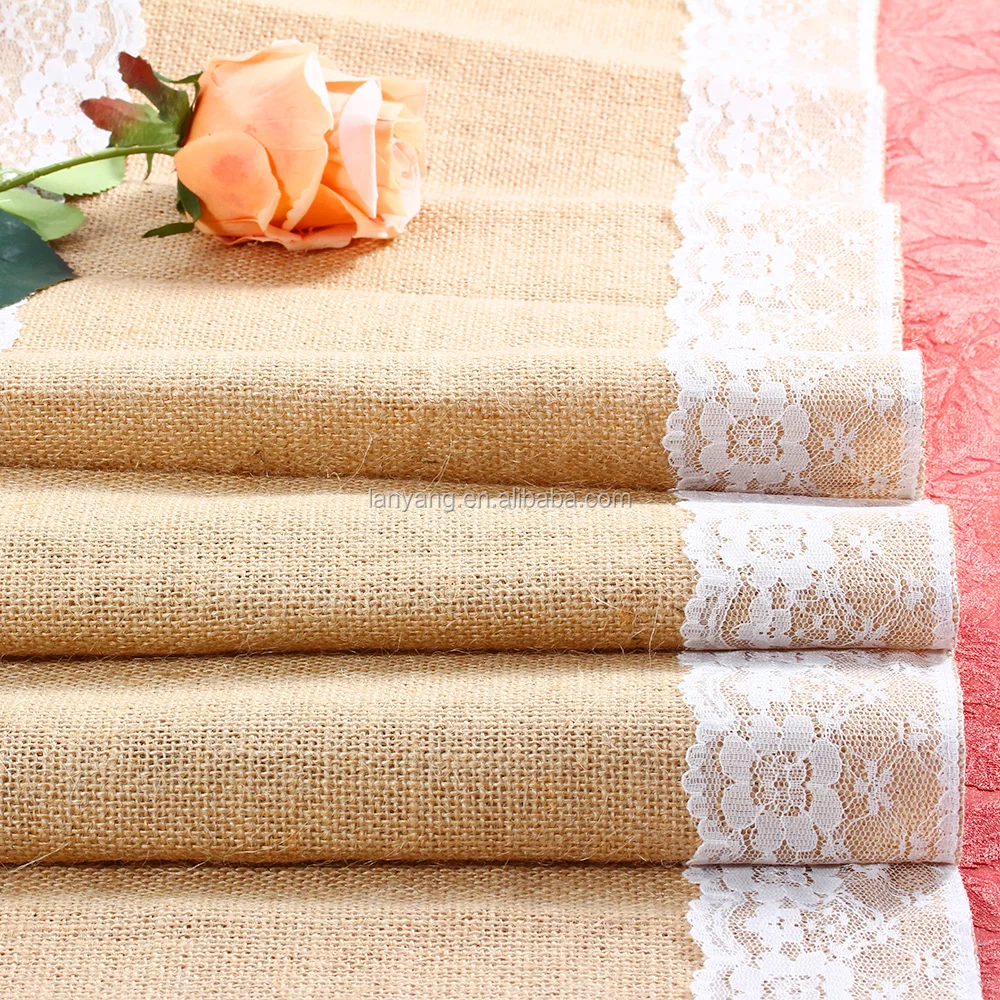 Burlap Table Runner Wedding Table Runner Rustic Wedding Table