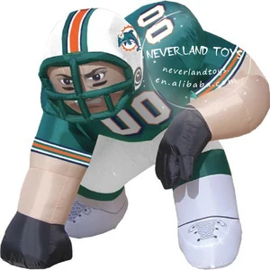 Customized Football Player Lawn Figure Nfl Inflatable Bubba Player