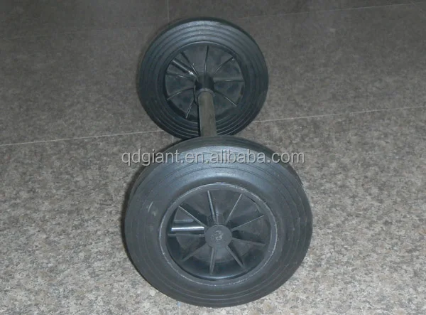 Rubber wheels for trash bin