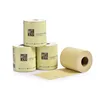 Lampure Wholesale Natural Brown 4-ply Bamboo Based Soft Toilet Paper Roll