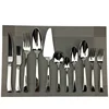 Inox 18/10 morden silver forged flatware set, types of hotel cutlery 24pc dinnerware tableware