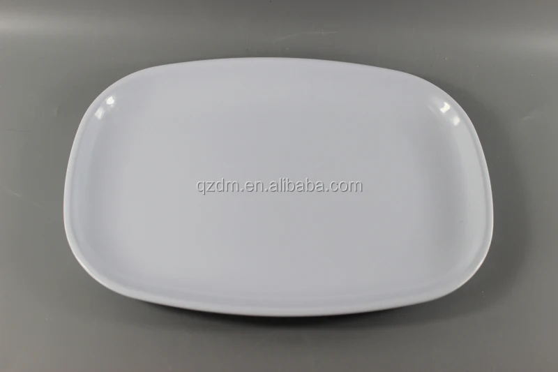 Plastic oval tray Mealmine white tray