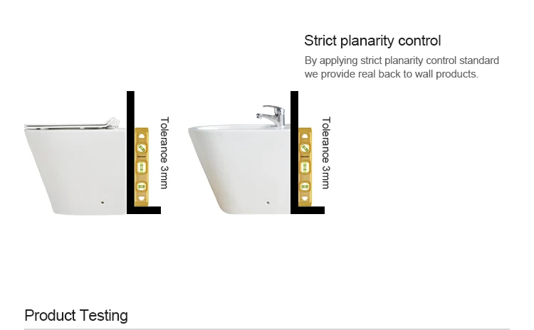 Ceramic washdown wall hung toilet bowl conceal tank A2075