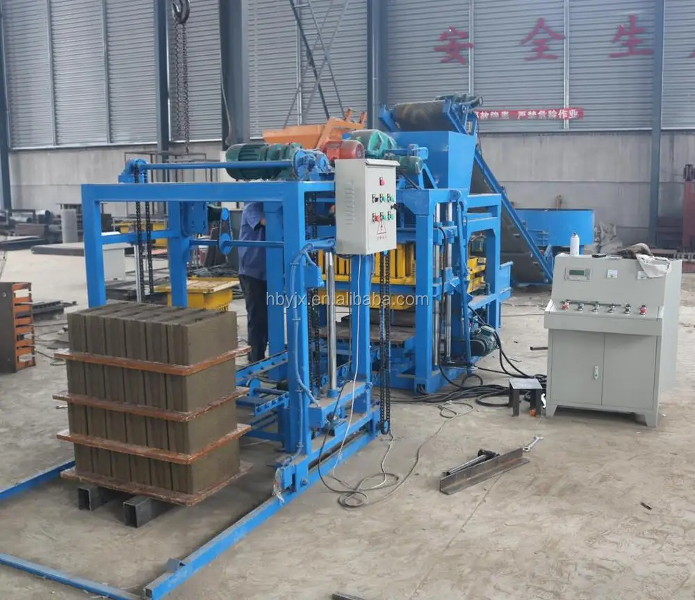 Hot Selling Qtj4-25 Aircrete Block Machine Fully Automatic Paver Brick ...