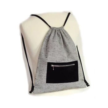Backpack Shoulder Logo Print Cute Large Canvas Laundry Bag With Backpack Shoulder Logo Print Cute Large