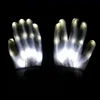 New product 2019 magical party favor colorful finger flashing led gloves