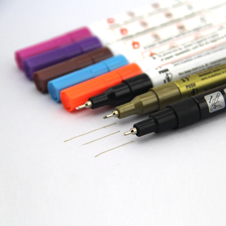 Oem Artist Grade Chalk Finecolour Marker Pen Permanent Paint Fabric Markers Wholesale,Sketch