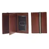 2019 NEW Men's Bifold Unique Leather Wallet Manage Name Cards Holder With Elastic Strap