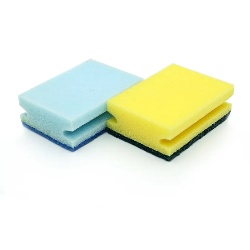 Colored Kitchen Floor Body Household Stainless Steel Silicone Cleaning Dish Sponge Scourer