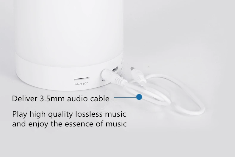 2019 audio player portable mini wireless speakers with Led Color Light - ANKUX.COM
