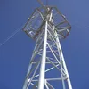 installation on ground triangular guyed wire cell phone tower
