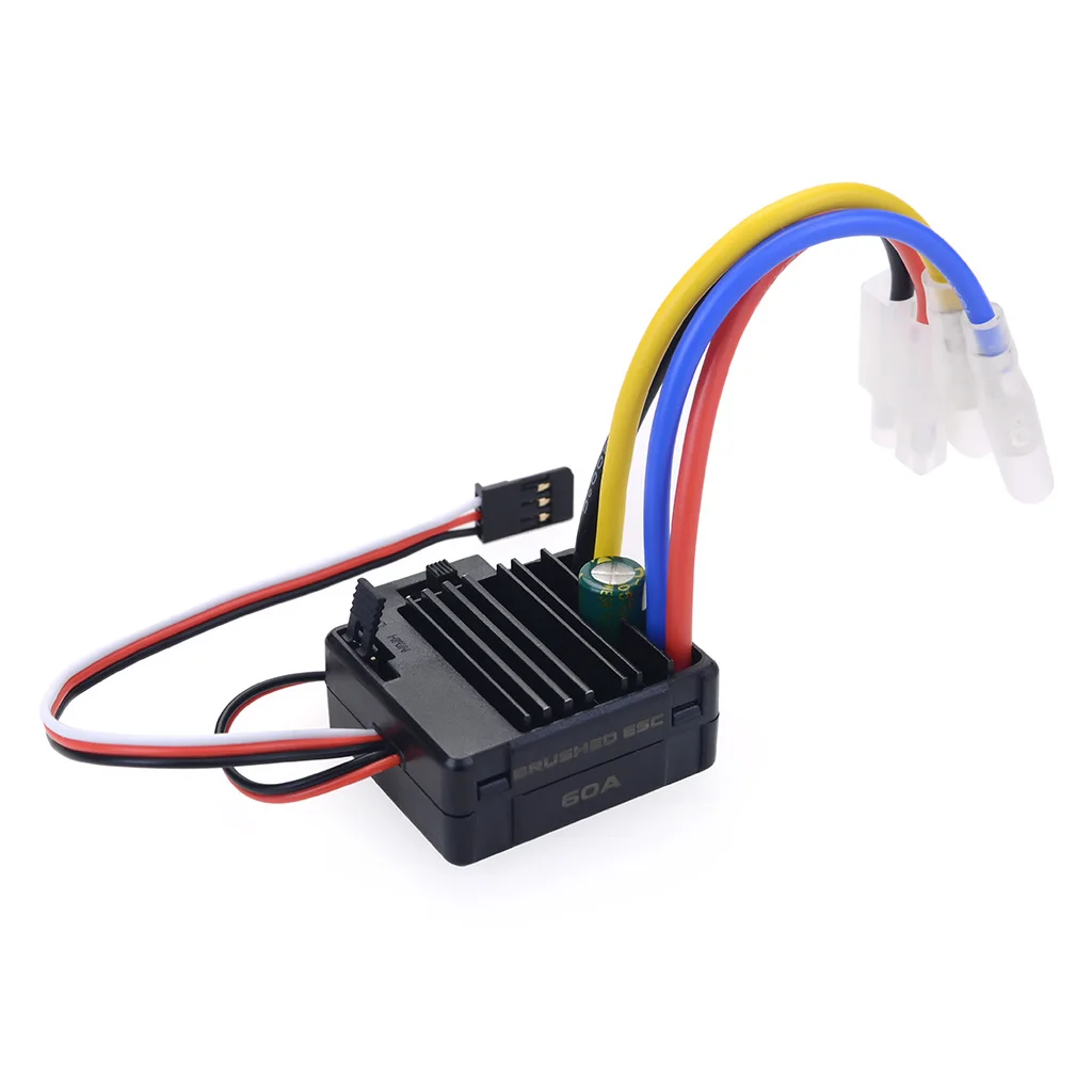 Surpass aluminum Cooling brushed 60A ESC for 540 rc truck motor connector car accessories Thermal Dissipation ESC
