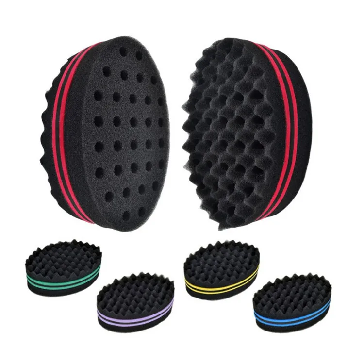 Magic Double Sides Twists Hair Sponge Curling Multi Hole Curly For